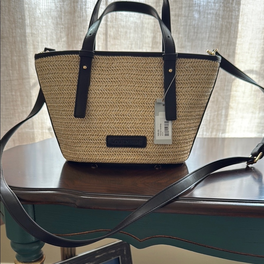 Louenhide Black and Tan Crossbody Bag